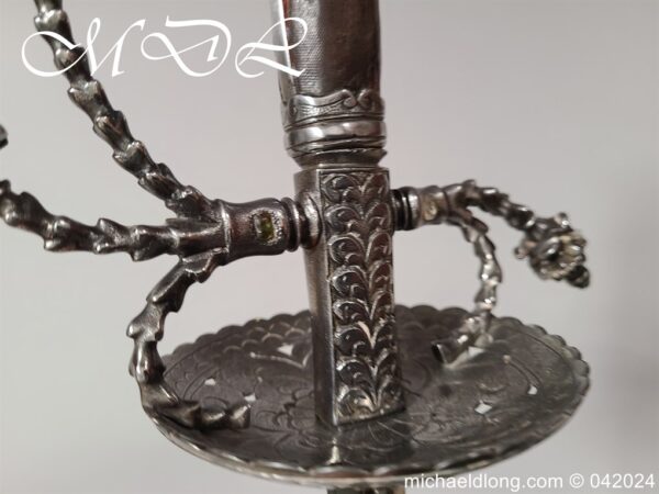 German Cup Hilt Rapier c 1620 - Image 4
