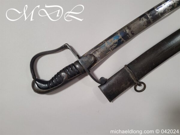 British 1796 Light Cavalry Sword by RUNKEL Blue and Gilt - Image 27