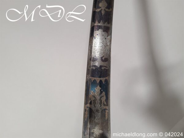 British 1796 Light Cavalry Sword by RUNKEL Blue and Gilt - Image 13