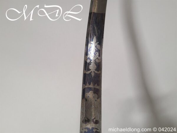 British 1796 Light Cavalry Sword by RUNKEL Blue and Gilt - Image 12
