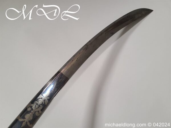 British 1796 Light Cavalry Sword by RUNKEL Blue and Gilt - Image 11