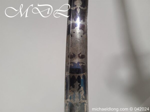 British 1796 Light Cavalry Sword by RUNKEL Blue and Gilt - Image 9