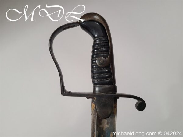 British 1796 Light Cavalry Sword by RUNKEL Blue and Gilt - Image 8