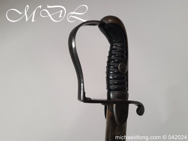 British 1796 Light Cavalry Sword by RUNKEL Blue and Gilt - Image 7