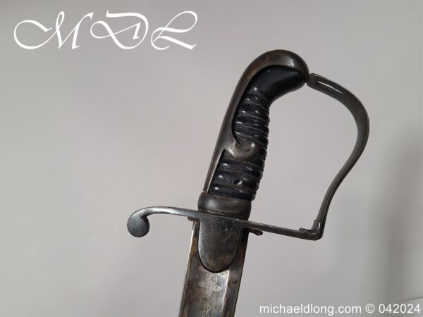 British 1796 Light Cavalry Sword by RUNKEL Blue and Gilt - Image 5