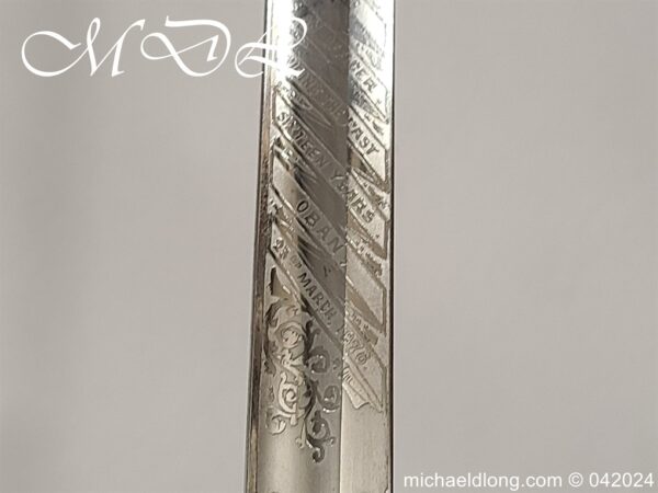 Victorian 3rd Argyll Presentation Officers Sword - Image 22