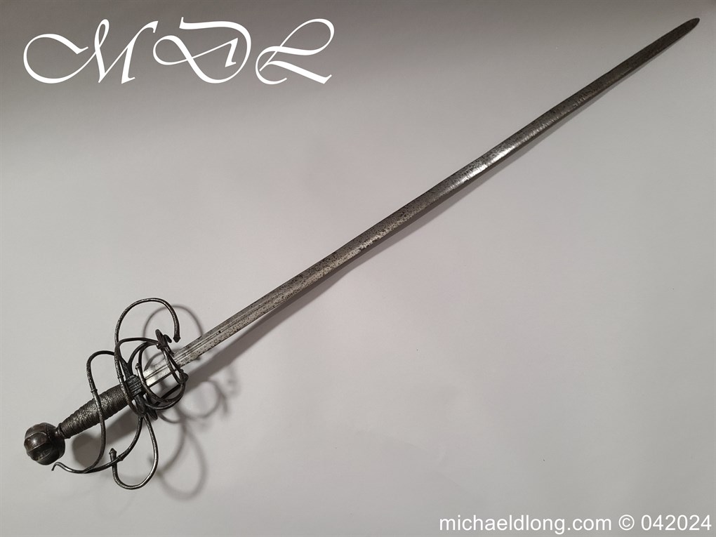 European 17th Century Swept Hilt Rapier