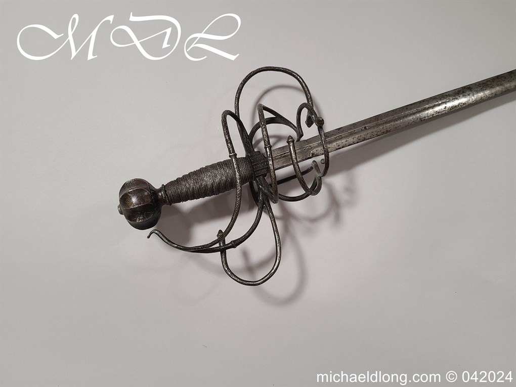 European 17th Century Swept Hilt Rapier - Image 2