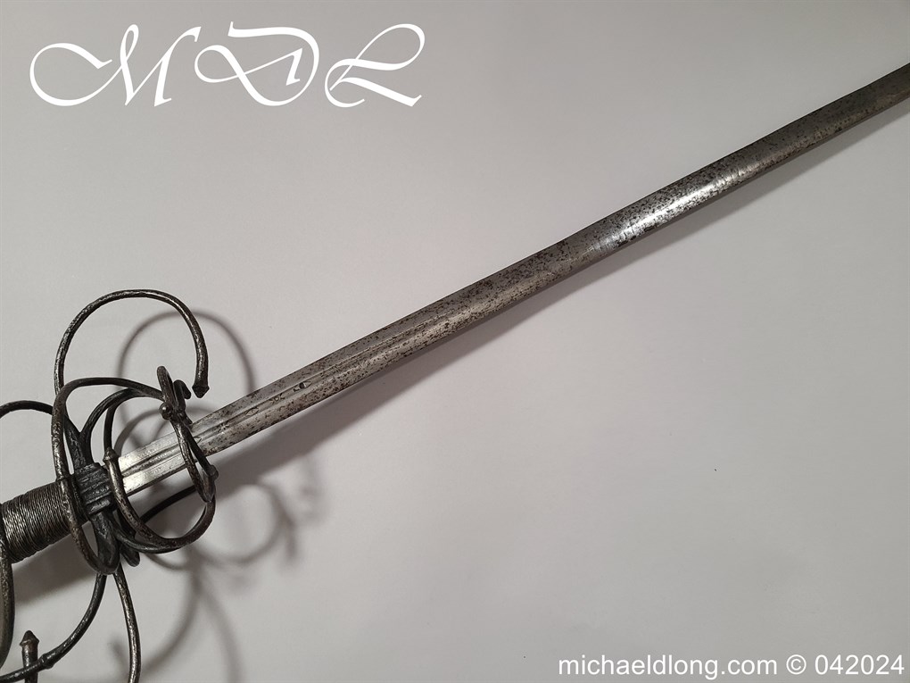 European 17th Century Swept Hilt Rapier - Image 24