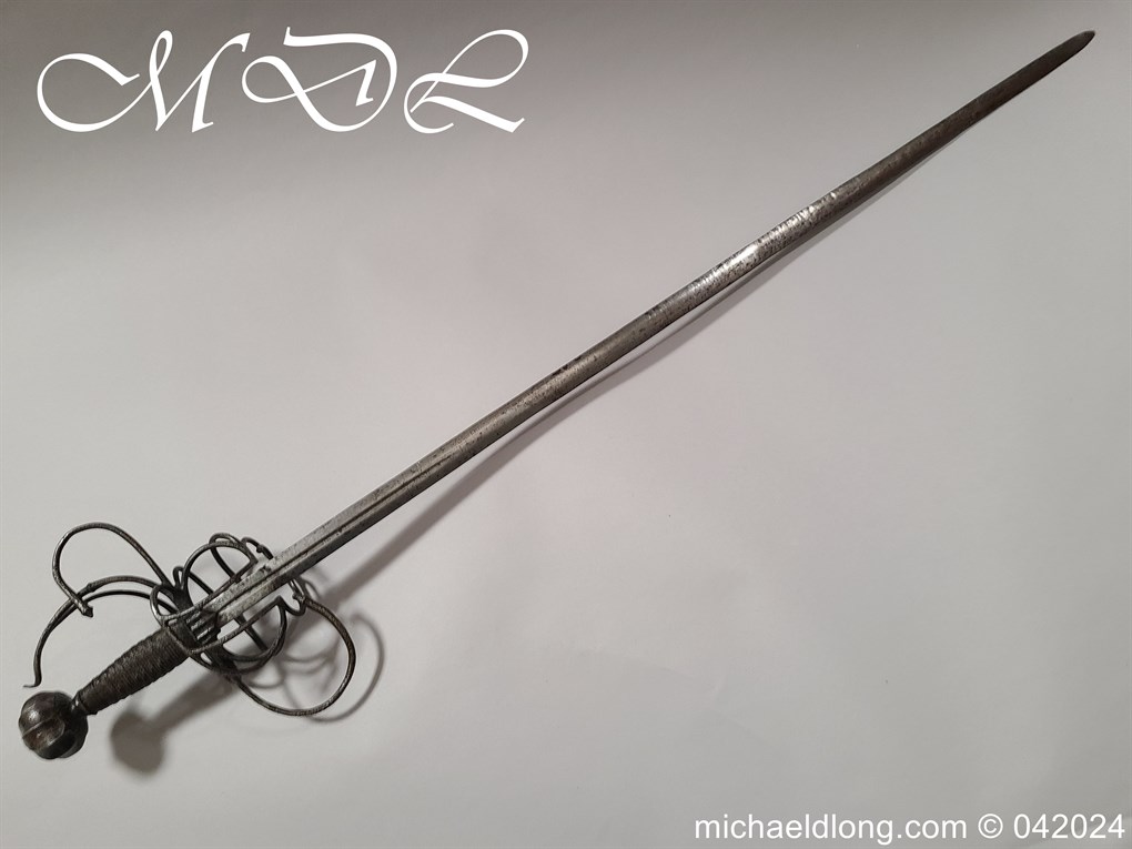 European 17th Century Swept Hilt Rapier - Image 22