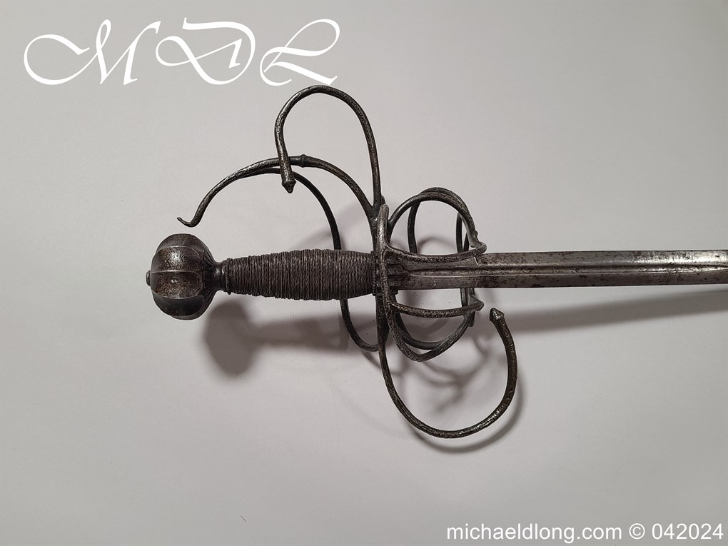 European 17th Century Swept Hilt Rapier - Image 21