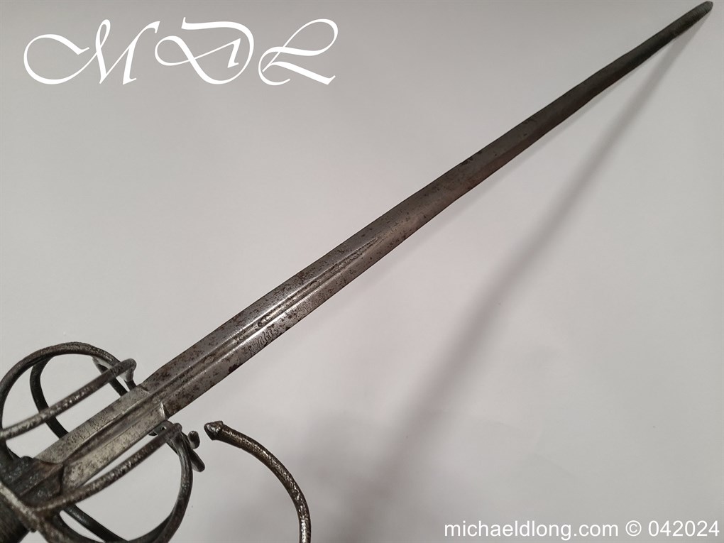 European 17th Century Swept Hilt Rapier - Image 15