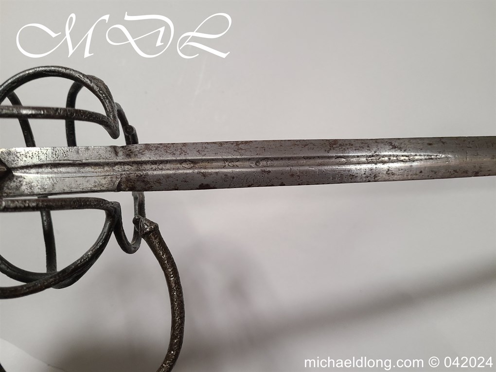 European 17th Century Swept Hilt Rapier - Image 14