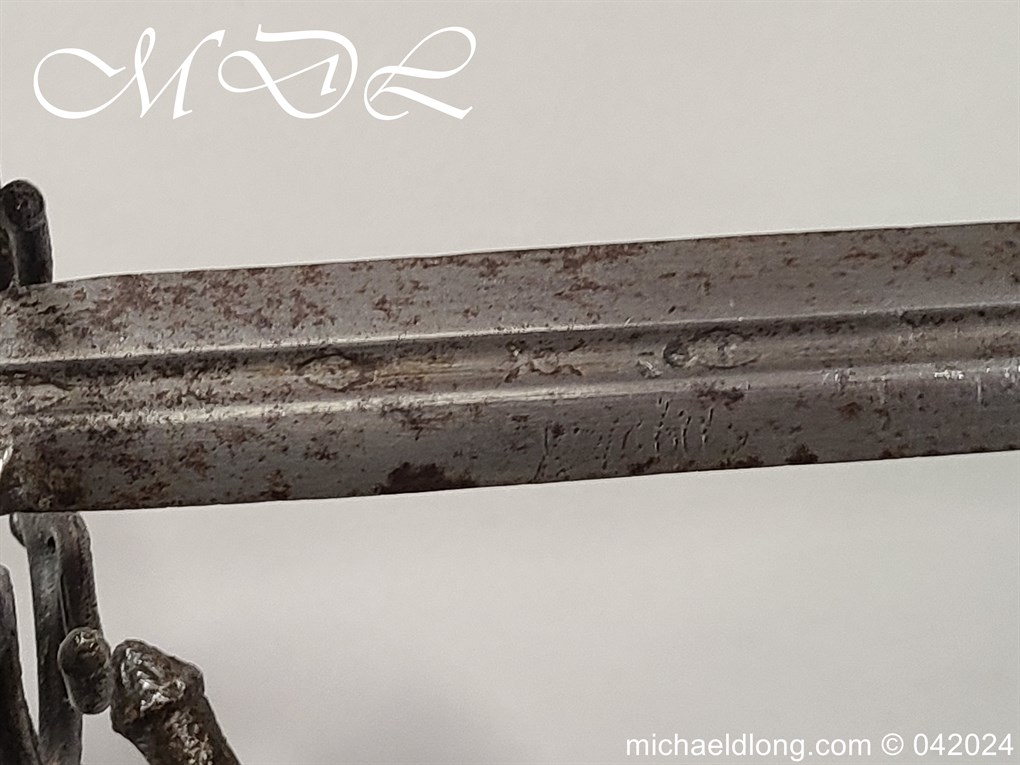 European 17th Century Swept Hilt Rapier - Image 13