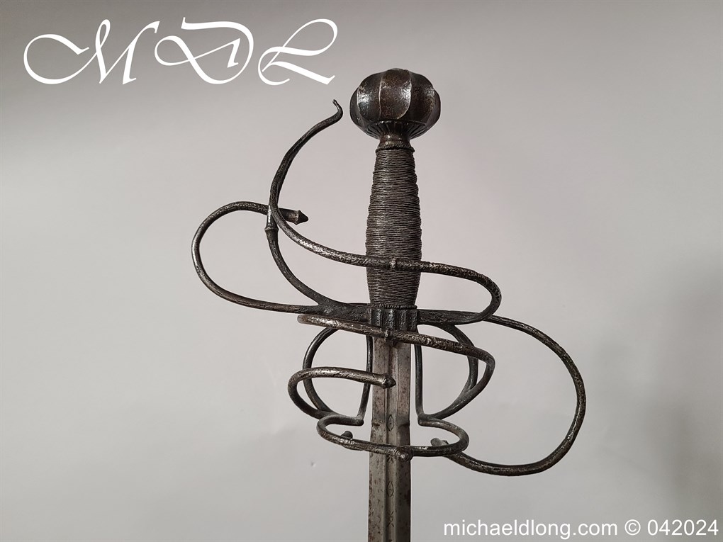 European 17th Century Swept Hilt Rapier - Image 12
