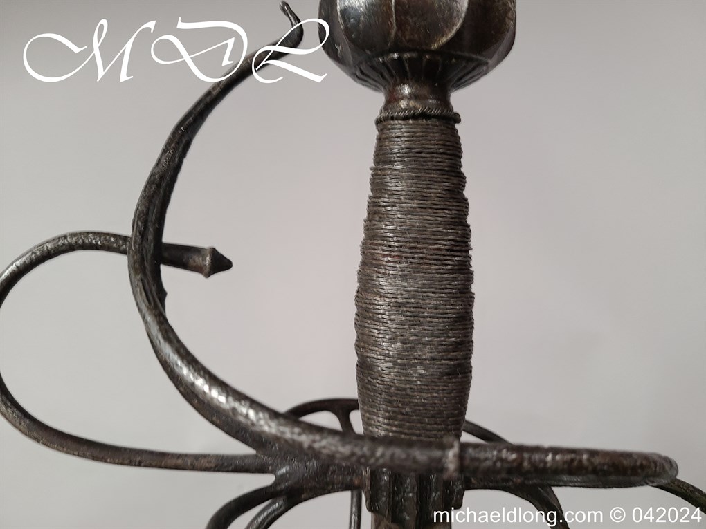 European 17th Century Swept Hilt Rapier - Image 10