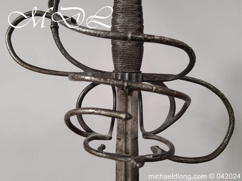 European 17th Century Swept Hilt Rapier - Image 9