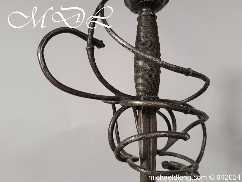 European 17th Century Swept Hilt Rapier - Image 8