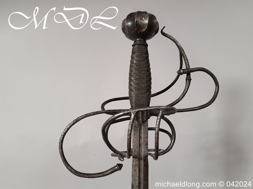 European 17th Century Swept Hilt Rapier - Image 7