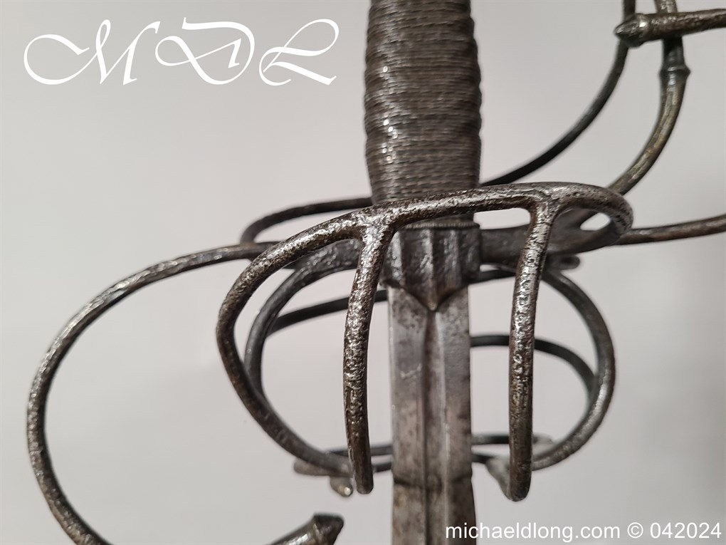European 17th Century Swept Hilt Rapier - Image 6