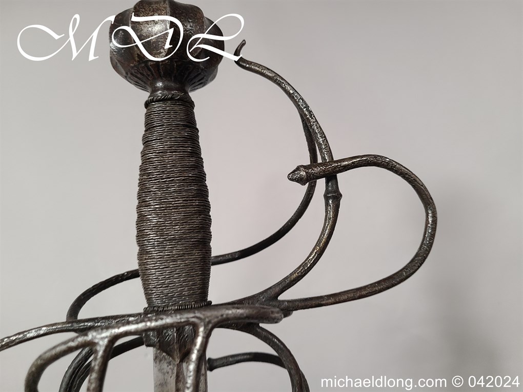 European 17th Century Swept Hilt Rapier - Image 5