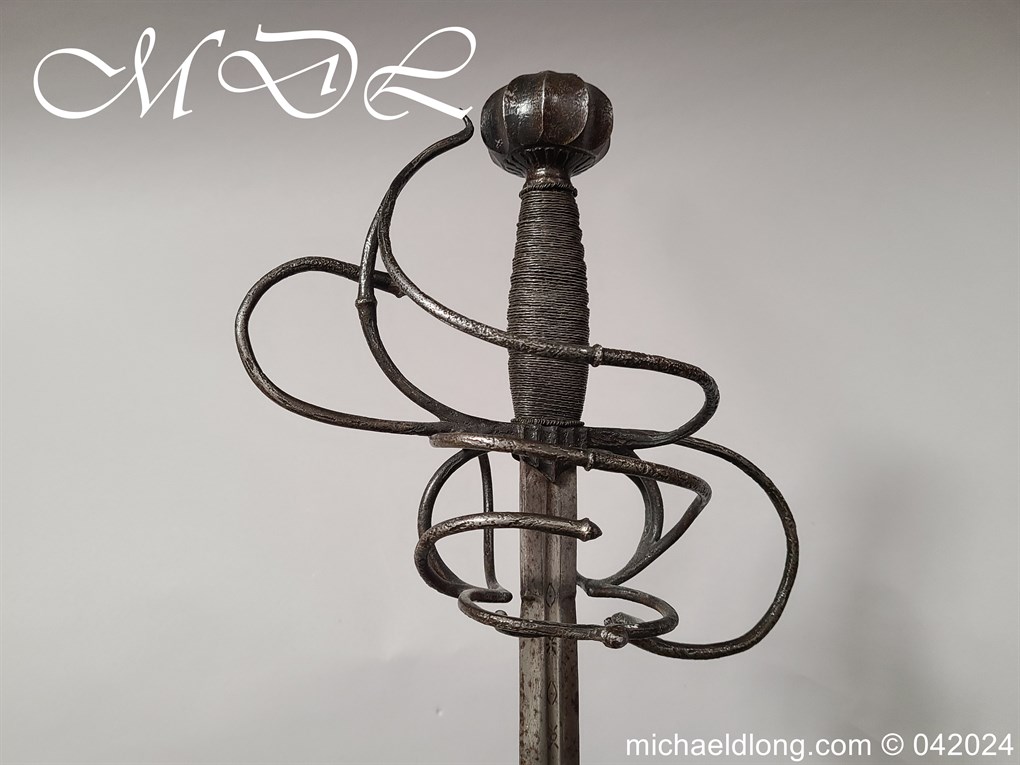 European 17th Century Swept Hilt Rapier