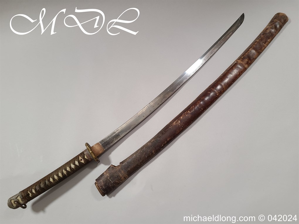 Japanese WW2 Officers Sword Signed with Seki Stamp