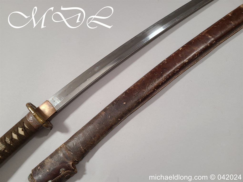 Japanese WW2 Officers Sword Signed with Seki Stamp - Image 27