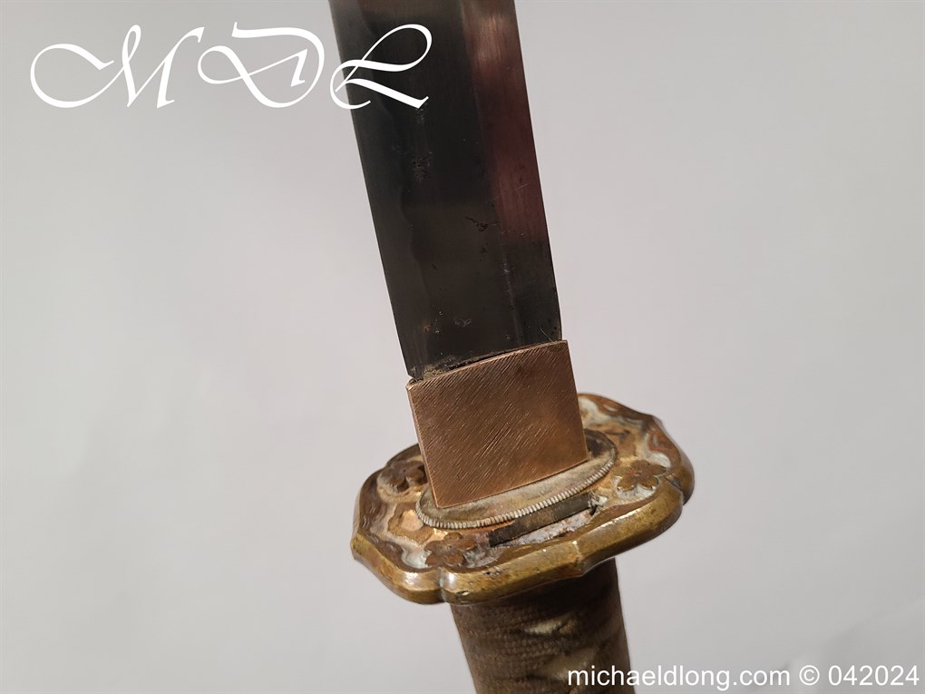 Japanese WW2 Officers Sword Signed with Seki Stamp - Image 11