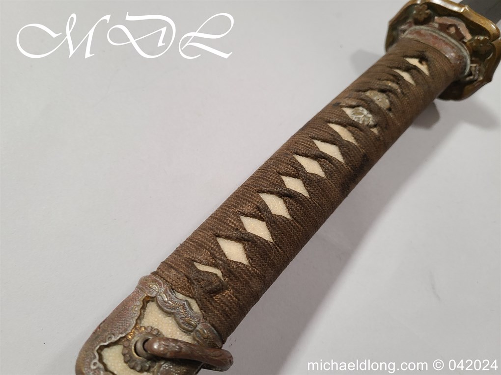 Japanese WW2 Officers Sword Signed with Seki Stamp - Image 8