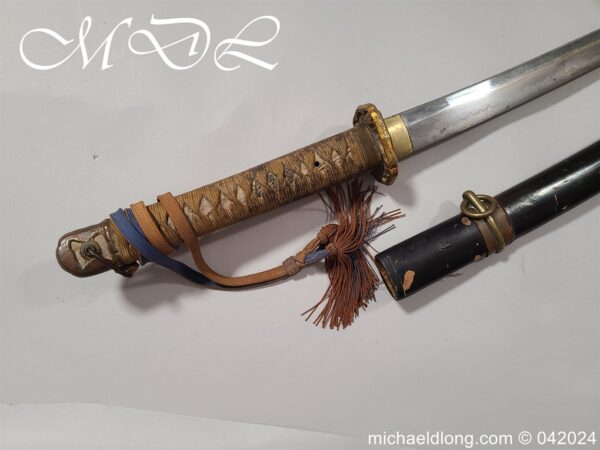 WW2 Japanese Officers Sword with Knot Signed - Image 2