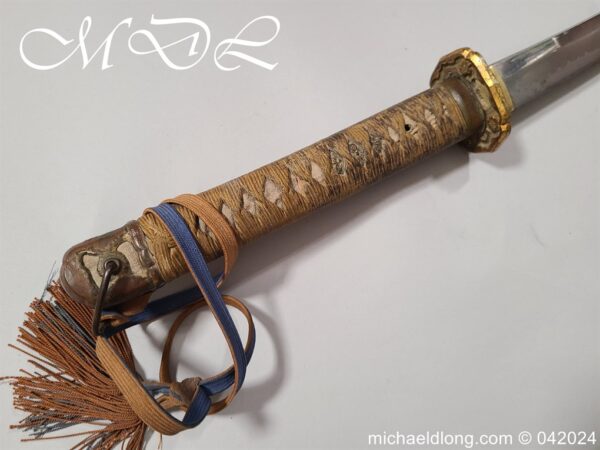 WW2 Japanese Officers Sword with Knot Signed - Image 6