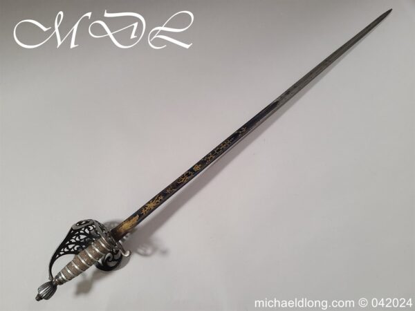 British Blue and Gilt Cavalry Officers Sword c 1790 - Image 31