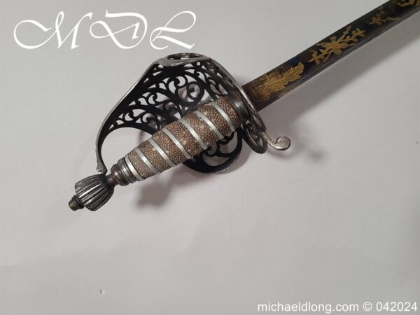 British Blue and Gilt Cavalry Officers Sword c 1790 - Image 30
