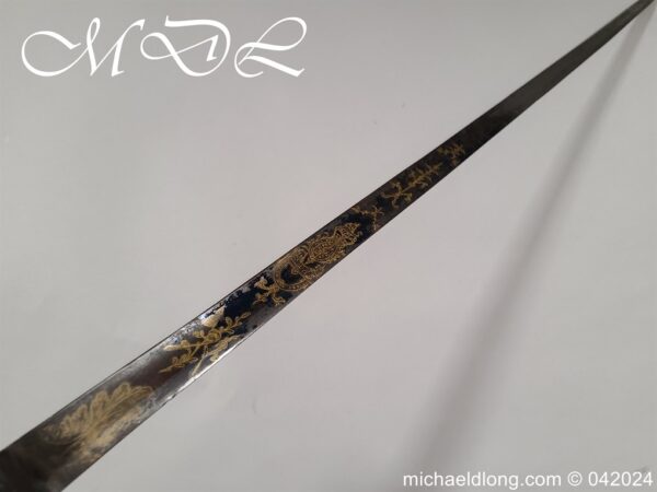 British Blue and Gilt Cavalry Officers Sword c 1790 - Image 27