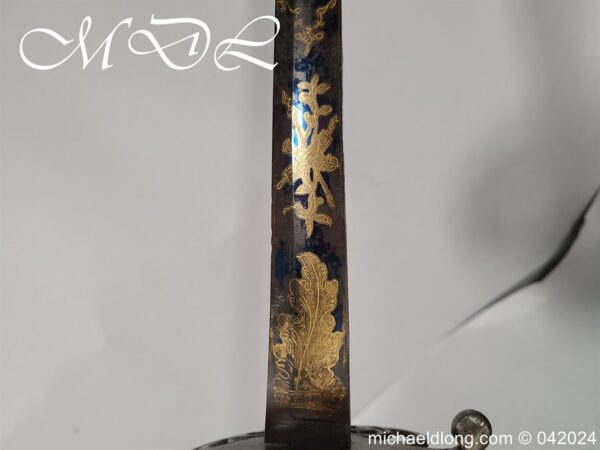 British Blue and Gilt Cavalry Officers Sword c 1790 - Image 22