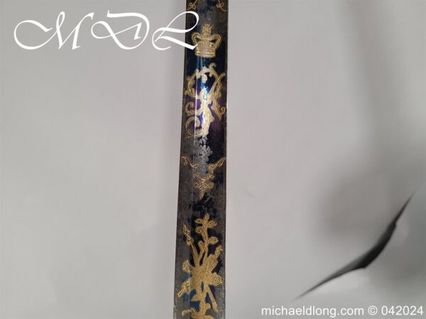 British Blue and Gilt Cavalry Officers Sword c 1790 - Image 21