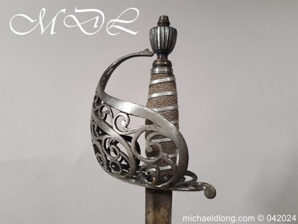 British Blue and Gilt Cavalry Officers Sword c 1790 - Image 18