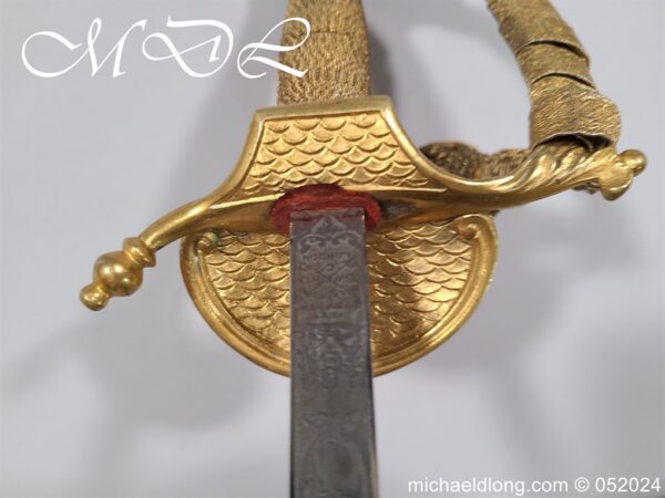 British George 5th Officers Court Sword by Wilkinson - Image 7
