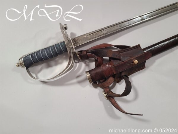 British Edward 8th 60th Rifles Officers Sword - Image 2