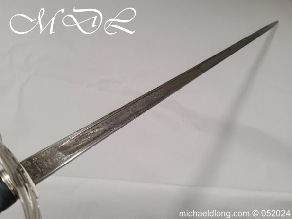 British Edward 8th 60th Rifles Officers Sword - Image 27