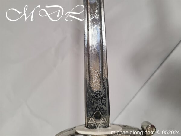 British Edward 8th 60th Rifles Officers Sword - Image 19