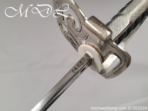 British Edward 8th 60th Rifles Officers Sword - Image 7