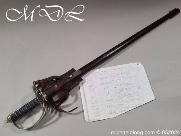 British Edward 8th 60th Rifles Officers Sword