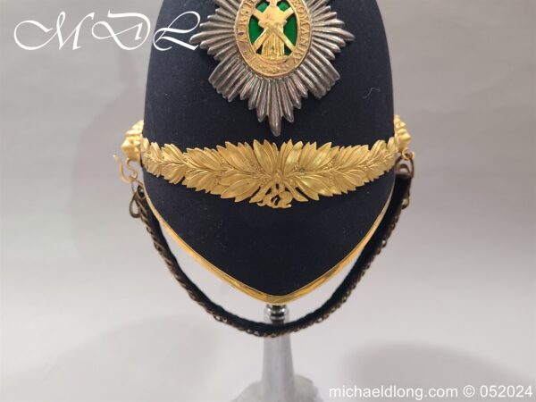Ayrshire Yeomanry Officers Blue Cloth Helmet - Image 2