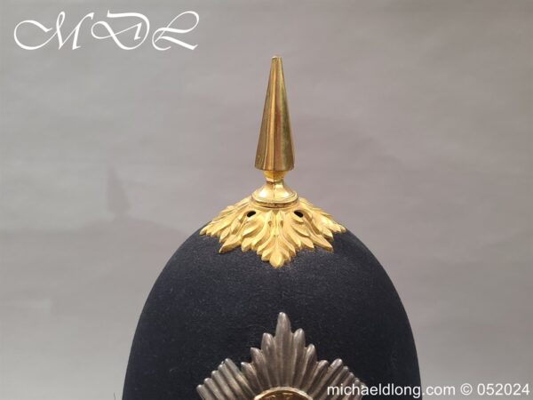 Ayrshire Yeomanry Officers Blue Cloth Helmet - Image 16