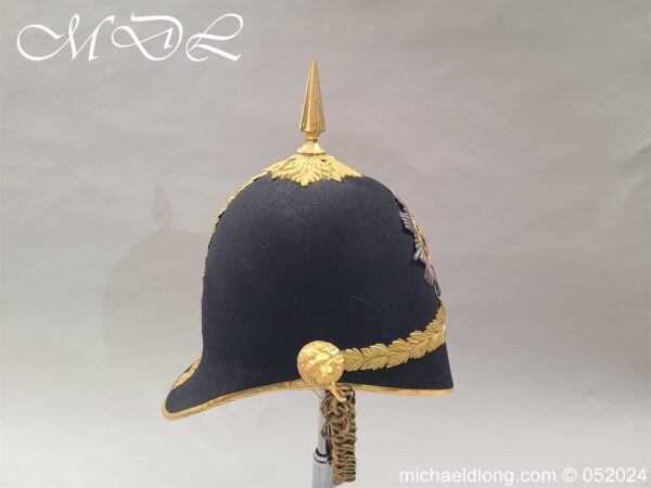Ayrshire Yeomanry Officers Blue Cloth Helmet - Image 15