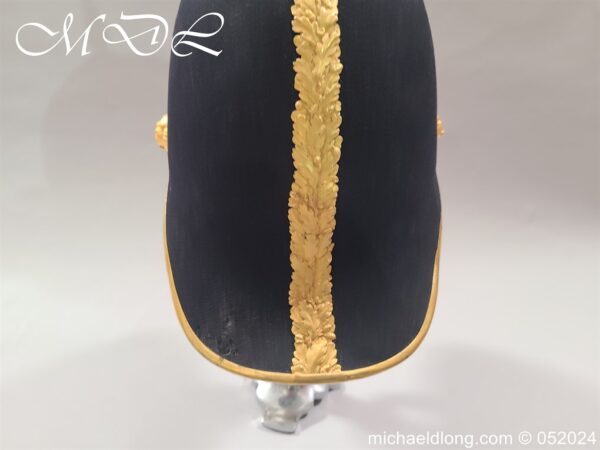 Ayrshire Yeomanry Officers Blue Cloth Helmet - Image 11