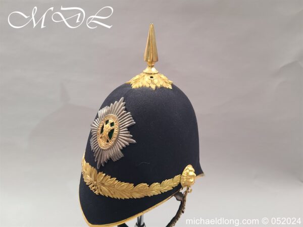 Ayrshire Yeomanry Officers Blue Cloth Helmet - Image 9