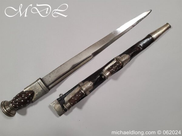 Scottish 18th Century Silver Mounted Dirk